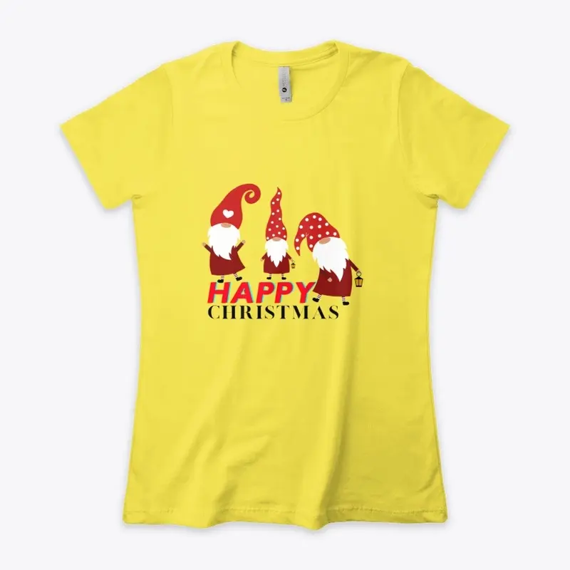 Happy christmas tees for women 